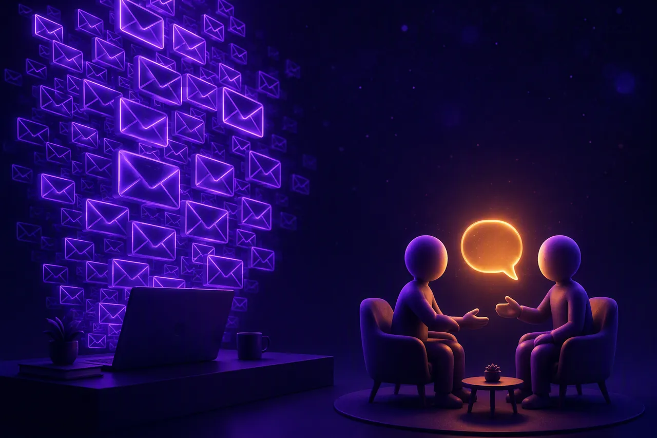 Drafts are cheap, trust is scarce Drafts are cheap, trust is scarce. AI can fill fifty inboxes before lunch. The reply still depends on whether the other person recognizes something real in your message.