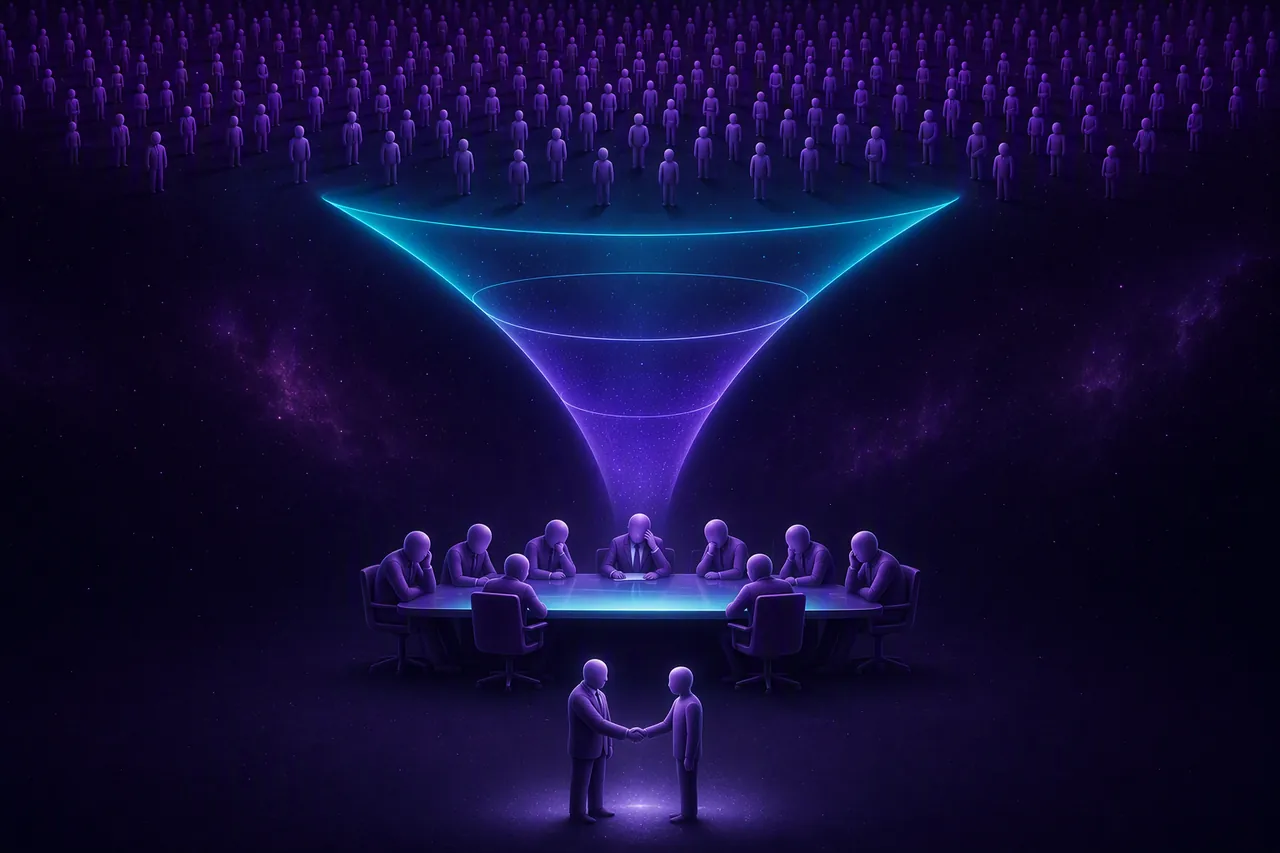 Eight at the table Eight at the table. About 250 people apply to one opening. Eight reach the manager interview. That hour is where soft skills actually get graded, and where the cost adds up.