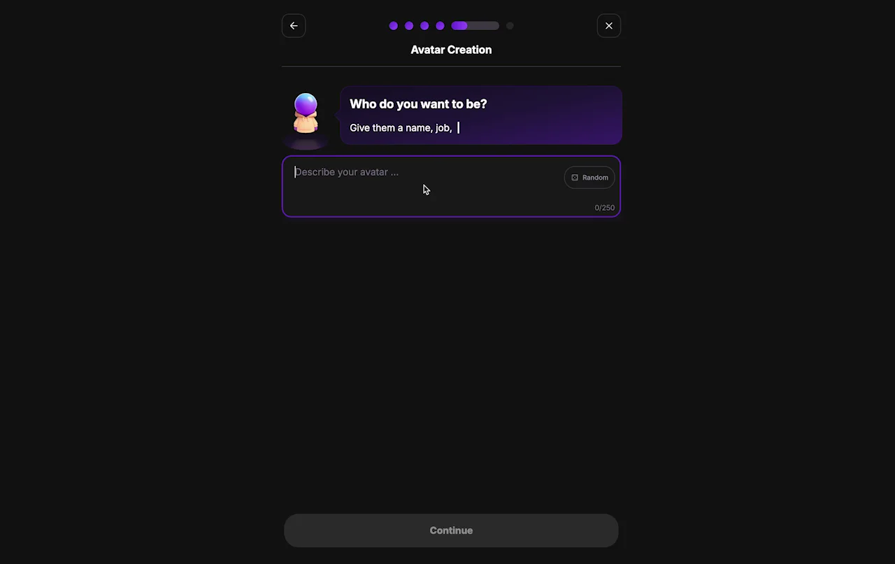 WiseWorld product demo: Create your avatar, live as that character to practice soft skills, view your power wheel with 44 skill scores, and track your growth